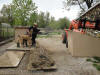 Base of dog house clean!